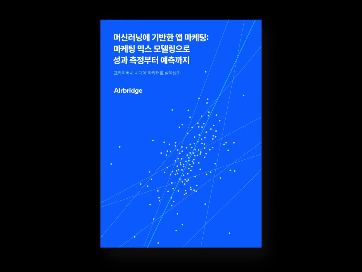 머신러닝에 기반한 앱 마케팅: 마케팅 믹스 모델링으로 성과 측정부터 예측까지 — cover