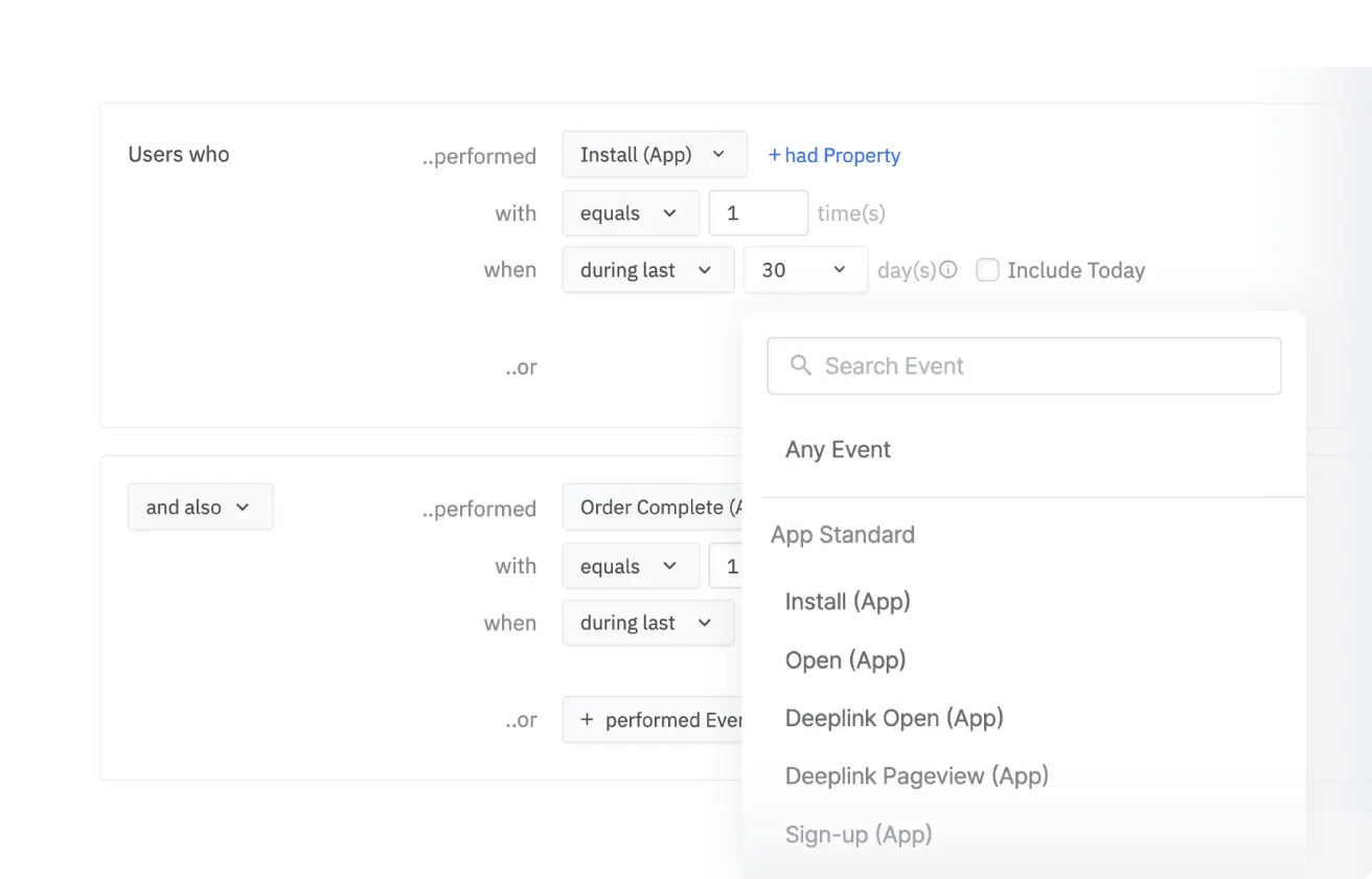 Retarget trial users who didn't convert