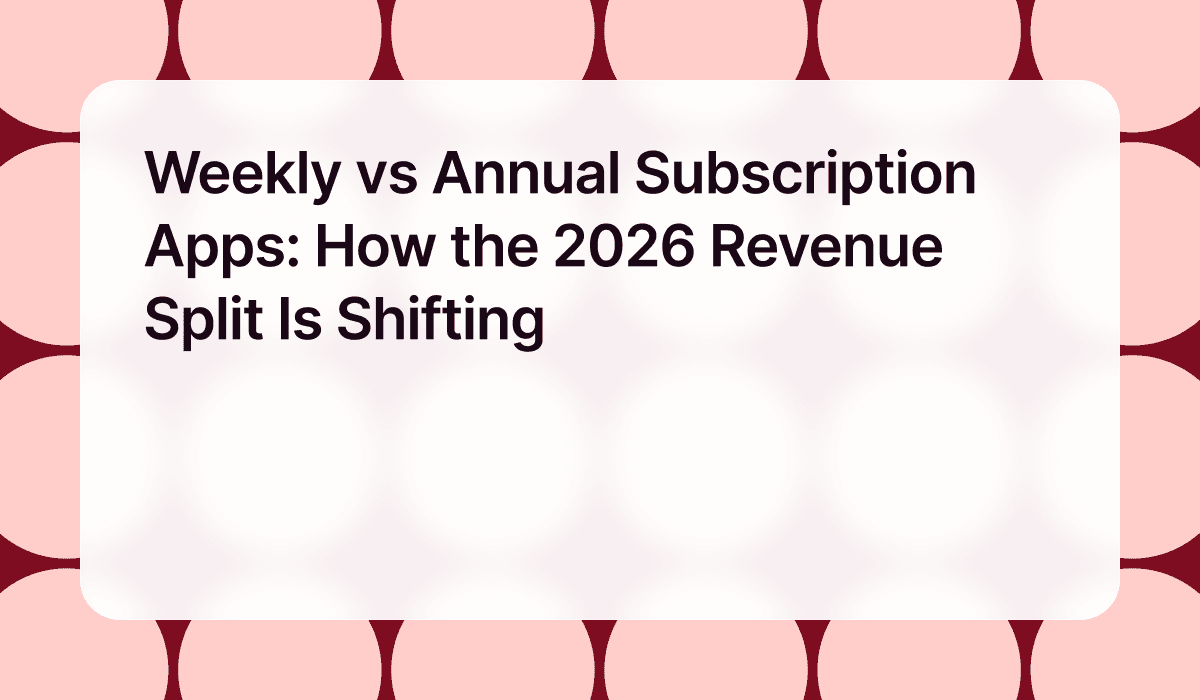 Weekly vs Annual Subscription Apps: How the 2026 Revenue Split Is Shifting